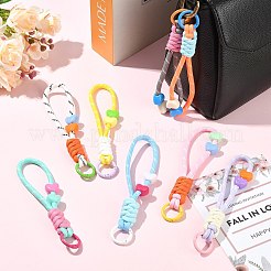 8Pcs 8 Styles Colorful Heart-Shaped Polyester Knot Pendant Decorations&nbsp;ST-CJ0028-14