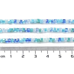 Gradient Color Electroplate Glass Bead Strands&nbsp;GLAA-E042-05-B07