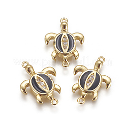 Brass Enamel Links Connectors&nbsp;KK-L177-43