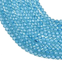 Natural Blue Topaz Beads Strands&nbsp;G-B175-D21-3mm