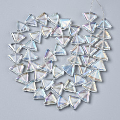 Electroplate Glass Beads Strands&nbsp;EGLA-N008-002-A01