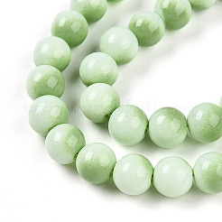 Baking Paint Glass Beads Strands&nbsp;DGLA-N012-8mm-04