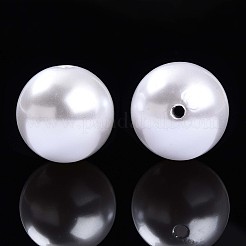 Round ABS Plastic Imitation Pearl Beads&nbsp;OACR-R053-01