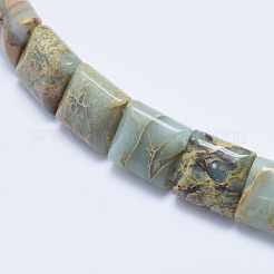 Natural Aqua Terra Jasper Beads Strands&nbsp;G-E444-19
