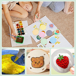 40Pcs 8 Colors Wood Pulp Sponges for Dishes&nbsp;AJEW-BC0010-41