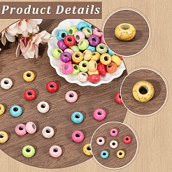 100Pcs Synthetic Turquoise European Beads&nbsp;TURQ-PA0001-04