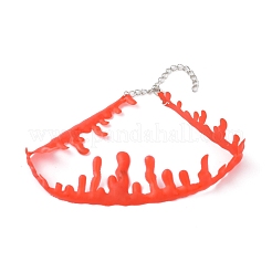 Plastic Blood Choker Necklace for Women&nbsp;LS-NJEW-K245-026B