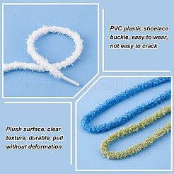 4 Pairs 4 Colors Plush Polyester Shoelaces&nbsp;FIND-GO0002-83