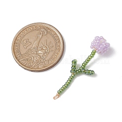 4Pcs 4 Colors Seed Beads Beaded Charms&nbsp;PALLOY-JF02850