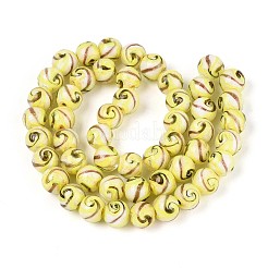 Handmade Gold Sand Lampwork Beads&nbsp;LAMP-T024-11E