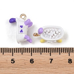 Alloy Enamel Pendants&nbsp;ENAM-D321-01