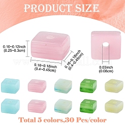 150Pcs 5 Colors Handmade Lampwork Beads&nbsp;LAMP-YW0004-36