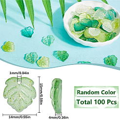 100Pcs Transparent Glass Pendants&nbsp;GLAA-SC0002-45