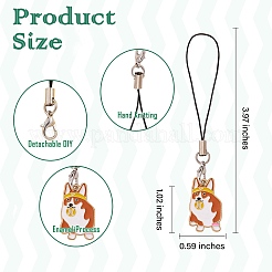 Alloy Enamel Mobile Strap&nbsp;HJEW-SW00023-02