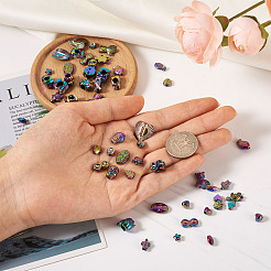 80Pcs 20 Style Rack Plating Rainbow Color Alloy Beads&nbsp;FIND-KS0001-18