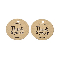 Thank You Theme Kraft Paper Jewelry Display Paper Price Tags&nbsp;CDIS-K004-01D