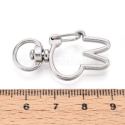 Alloy Swivel Snap Hook Clasps&nbsp;PALLOY-T090-83P