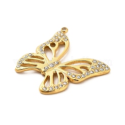304 Stainless Steel Crystal Rhinestone Pendants&nbsp;STAS-P385-05D-G