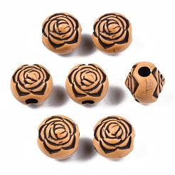 Imitation Wood Acrylic Beads&nbsp;SACR-S031-05