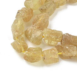 Raw Rough Natural Yellow Apatite Beads Strands&nbsp;G-M453-C10