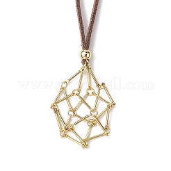 Crystal Holder Cage Necklaces&nbsp;NJEW-JN04586-03