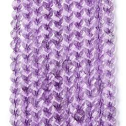 Crackle Transparent Glass Beads Strands&nbsp;GLAA-N068-02A-06