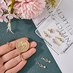 10Pcs Brass Pave Clear Cubic Zirconia Hook and S-Hook Clasps&nbsp;KK-BBC0012-47