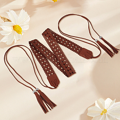 1Pc Bohemian Imitation Leather Tassel Wrap Chain Belts&nbsp;AJEW-CL0006-22
