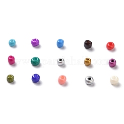 375G 15 Colors Baking Paint K9 Glass Seed Beads&nbsp;SEED-JP0004-03-4mm