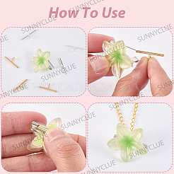 18Pcs 2 Colors Brass Tube Bails&nbsp;DIY-SC0030-75B
