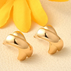 Brass Stud Earrings&nbsp;EJEW-Z083-02G