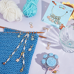 Knitting Row Counter Chains & Locking Stitch Markers Kits&nbsp;HJEW-AB00488