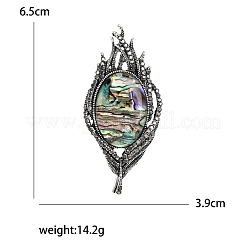 Feather Shape Shell Pin&nbsp;PW-WG65AB5-01