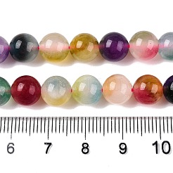 Dyed Natural White Jade Beads Strands&nbsp;G-T138-8mm-210-19