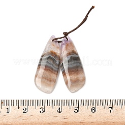 Natural Amethyst Lace Agate Pendants&nbsp;G-S398-03J