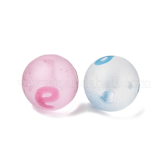 Frosted Handmade Lampwork Beads&nbsp;LA-CBA5635-01B