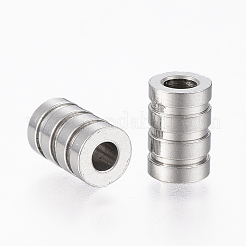 Tarnish Resistant 304 Stainless Steel Tube Beads&nbsp;X-STAS-G161-12P