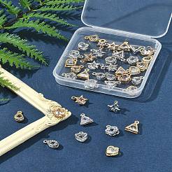 40Pcs 10 Style Alloy Charms&nbsp;ZIRC-FS0001-02