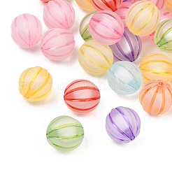 Frosted Transparent Acrylic Pumpkin Beads&nbsp;FIND-B065-05C