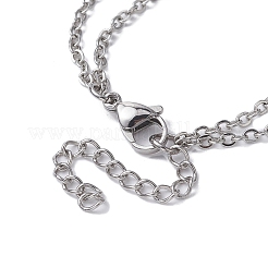 Natural Rose Quartz Bullet Link Bracelets&nbsp;BJEW-JB09813-01