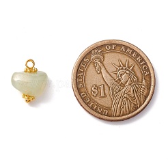 Natural Xiuyu Jade Charms&nbsp;PALLOY-JF01093-03