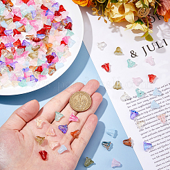300Pcs 10 Colors Spray Painted Transparent Glass Beads&nbsp;GLAA-HS0001-04