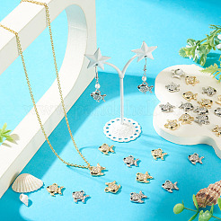 40Pcs 2 Colors Alloy Rhinestone Pendants&nbsp;FIND-TA0010-66
