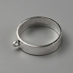 Tibetan Style Alloy Open Back Bezel Pendants&nbsp;FIND-WH0152-220AS