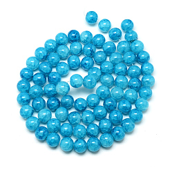 Baking Paint Crackle Glass Bead Strands&nbsp;X-DGLA-Q023-8mm-YS77