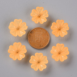 Transparent Frosted Acrylic Bead Caps&nbsp;MACR-S371-04A-724