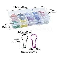 300Pcs 10 Colors Spray Painted Iron Calabash Pins&nbsp;IFIN-YW0001-83