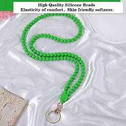 1Pc Silicone ID Card Neck Strap Card Holder&nbsp;NJEW-SW00027-05