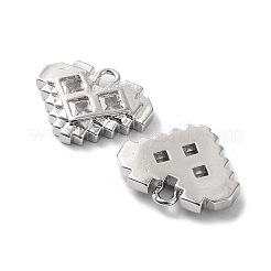 Rack Plating Brass Micro Pave Cubic Zirconia Pendants&nbsp;KK-K333-94P