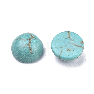 Synthetic Turquoise Cabochons&nbsp;G-P393-R70-6MM-1